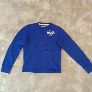 Hollister Long Sleeve Logo Graphic T-Shirt | Color: Blue | Size: Medium